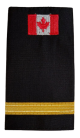 1 Bar Wire Lace Epaulettes with Canadian Flag