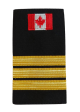 3 Bar Wire Lace Epaulettes with Canadian Flag