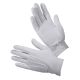White parade gloves with gripper dots