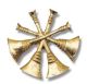 4 Crossed Trumpet Shirt Collar Rank Insignia
