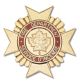 Gold Fire Service Cap Badge