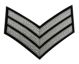 Sergeant Tunic Chevrons - Metallic Silver