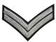 Corporal Tunic Chevrons - Metallic Silver