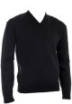 V-Neck Military Sweater with Wind Stopper lining