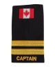 2 Bar Wire Lace Epaulettes with CDN Flag - CAPTAIN