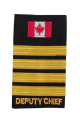 4 Bar Wire Lace Epaulettes with CDN Flag - DEPUTY CHIEF