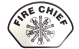 Helmet Front Decal - Fire Chief
