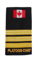 3 Bar Wire Lace Epaulettes with CDN Flag - PLATOON CHIEF