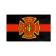 Red Line Fire Department Flag
