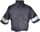 Dark Navy Reflective Dress Shirt - Short Sleeve