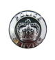 Police Service Button - Silver