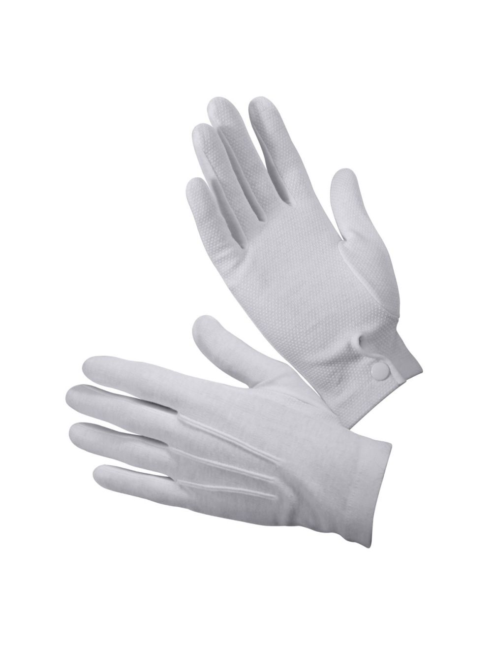 Cotton Parade Gloves with Snap Closure, Cotton Gloves